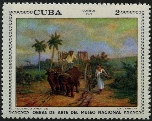 Cuba - 1971 - Obras de Arte Museu Nacional La Carreta - 2C