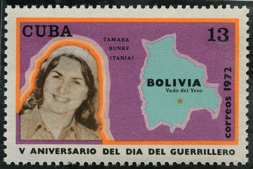Cuba - 1972 - V Aniversario Dia do Guerrilheiro Tania - 13C