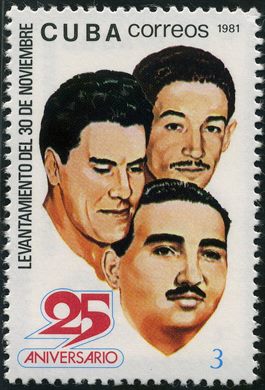 Cuba - 1981 - XXV Aniversario Levantamento 30 Novembro - 3C