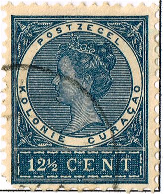 Curacao - 1892 - Rainha Guilhermina - 12.5C