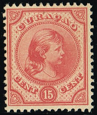Curacao - 1892 - Rainha Guilhermina - 15C