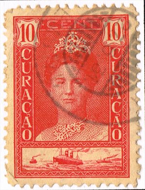 Curacao - 1915 - Rainha Guilhermina - 10C