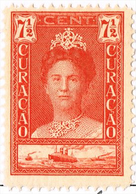 Curacao - 1915 - Rainha Guilhermina - 7.5C