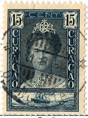 Curacao - 1928 - Rainha Guilhermina - 15C