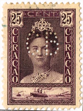 Curacao - 1928 - Rainha Guilhermina - 25C