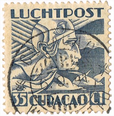 Curacao - 1931 - Correio Aereo Alegoria Voo - 35C