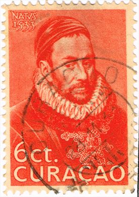 Curacao - 1933 - 400 Anos Nascimento Principe Guilherme - 6C