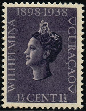 Curacao - 1938 - Jubileu Guilhermina 40 Anos - 1.5C