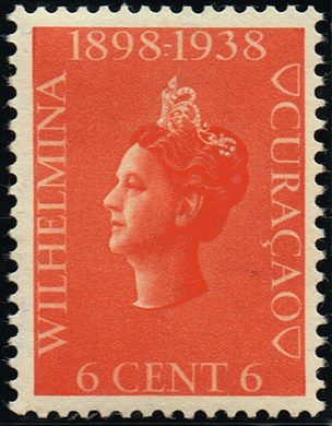 Curacao - 1938 - 40 Anos Reinado Guilhermina - 6C