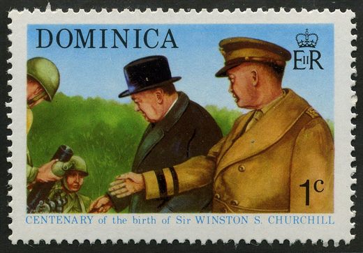 Dominica - 1974 - Centenario Churchill Roosevelt - 2C