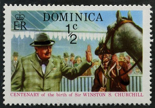Dominica - 1974 - Centenario Churchill Eisenhower - 1C