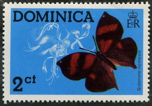 Dominica - 1975 - Borboletas Siderone Nemesis - 2C