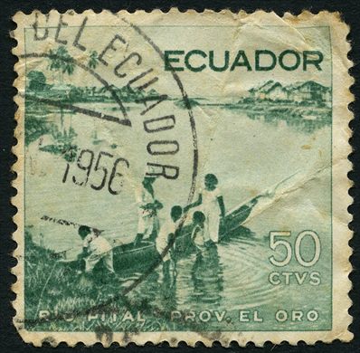 Equador - 1956 - Rio Pinal El Oro - 50C