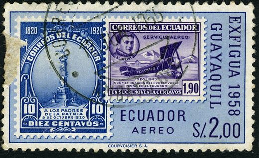 Equador - 1958 - EXFIGUA Guayaquil - 2S