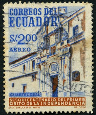 Equador - 1959 - Sesquicentenario Primeiro Grito Independencia Cuartel Real - 2Sucres