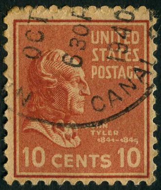 Estados Unidos da America - 1938 - Presidential Issue Tyler - 10C