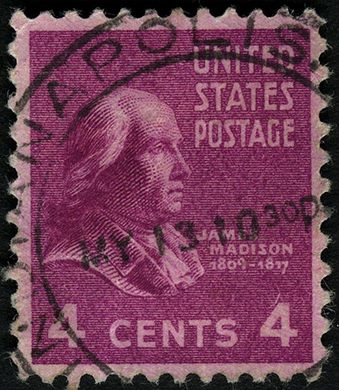 Estados Unidos da America - 1938 - Presidential Issue Madison - 4C