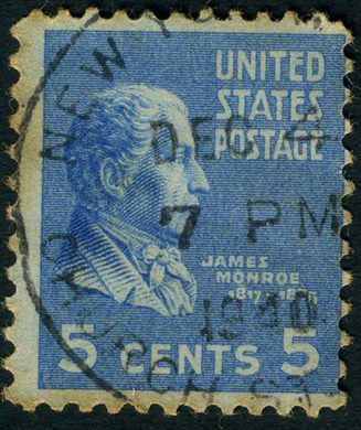 Estados Unidos da America - 1938 - Presidential Issue Monroe - 5C