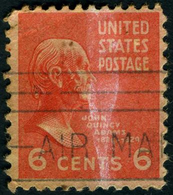 Estados Unidos da America - 1938 - Presidenciais John Quincy Adams - 6C