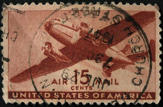 Estados Unidos da America - 1941 - Correio Aereo Aviao Bimotor - 15C