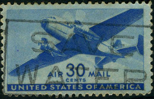 Estados Unidos da America - 1941 - Correio Aereo Aviao Bimotor - 30C