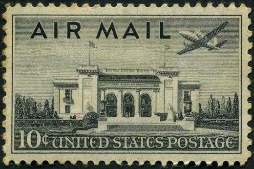 Estados Unidos da America - 1947 - Correio Aereo Pan American Union - 10C