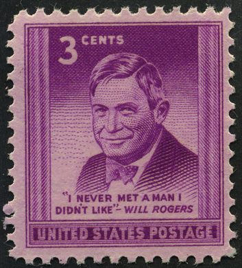Estados Unidos da America - 1948 - Will Rogers - 3C