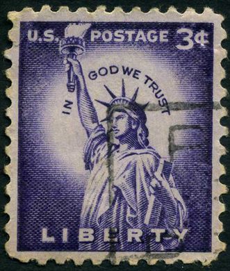 Estados Unidos da America - 1954 - Estatua da Liberdade - 3C