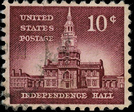Estados Unidos da America - 1956 - Liberty Issue Independence Hall - 10C