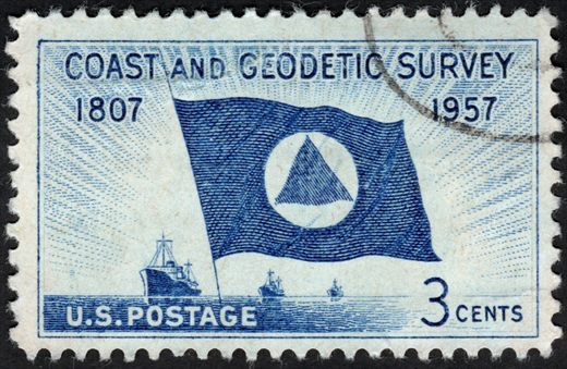 Estados Unidos da America - 1957 - Servico Geodesico Costeiro 150 Anos - 3C