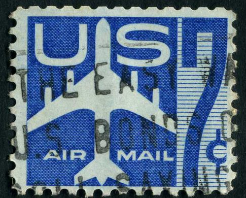 Estados Unidos da America - 1958 - Correio Aereo Aviao a Jato - 7C