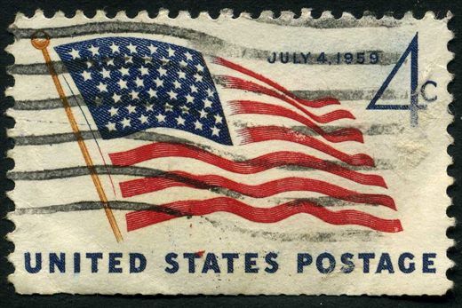 Estados Unidos da America - 1959 - Bandeira 49 Estrelas - 4C