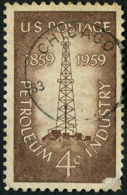 Estados Unidos da America - 1959 - Centenario Industria do Petroleo - 4C
