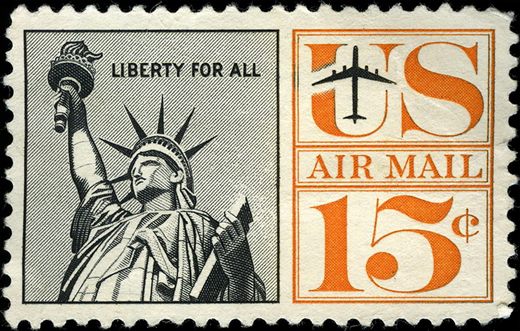 Estados Unidos da America - 1959 - Correio Aereo Estatua da Liberdade - 15C