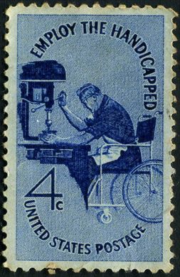 Estados Unidos da America - 1960 - Empregar os Deficientes - 4C