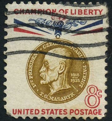 Estados Unidos da America - 1960 - Champion of Liberty Masaryk - 8C
