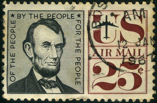 Estados Unidos da America - 1960 - Correio Aereo Lincoln - 25C