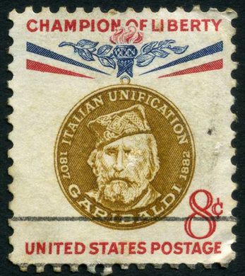 Estados Unidos da America - 1960 - Campeoes da Liberdade Garibaldi - 8C