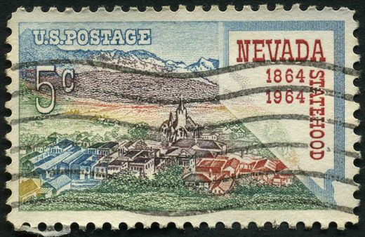 Estados Unidos da America - 1964 - Centenario Estado de Nevada - 5C