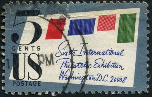 Estados Unidos da America - 1966 - SIPEX Sexta Exposicao Filatelica Internacional - 5C