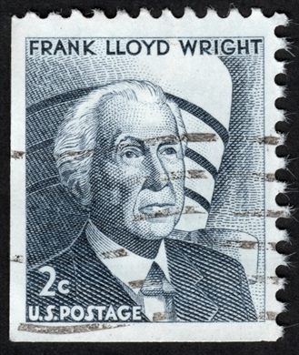 Estados Unidos da America - 1966 - Americanos Eminentes Frank Lloyd Wright - 2C