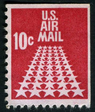 Estados Unidos da America - 1968 - Airmail 50 Estrelas Coil - 10C