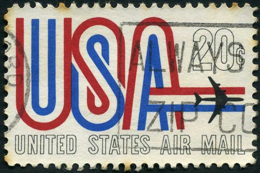 Estados Unidos da America - 1968 - Correio Aereo USA e Jato - 20C