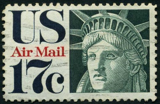 Estados Unidos da America - 1971 - Correio Aereo Estatua da Liberdade - 17C