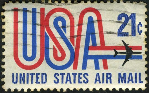 Estados Unidos da America - 1971 - Correio Aereo USA e Jato - 21C