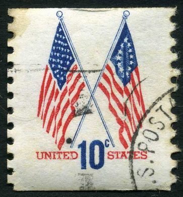 Estados Unidos da America - 1973 - Bandeiras Cruzadas - 10C