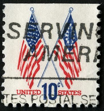 Estados Unidos da America - 1973 - Bandeiras Cruzadas - 10C