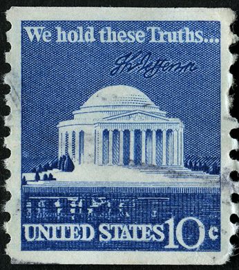 Estados Unidos da America - 1973 - Jefferson Memorial We Hold These Truths Coil - 10C