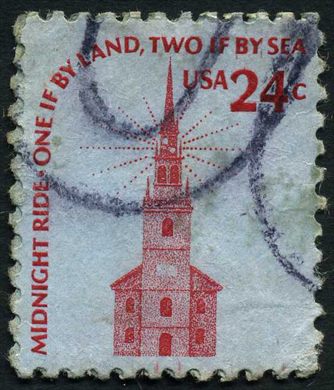 Estados Unidos da America - 1975 - Americana Old North Church - 24C