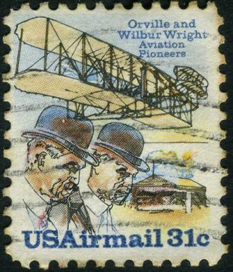Estados Unidos da America - 1978 - Correio Aereo Orville e Wilbur Wright - 31C